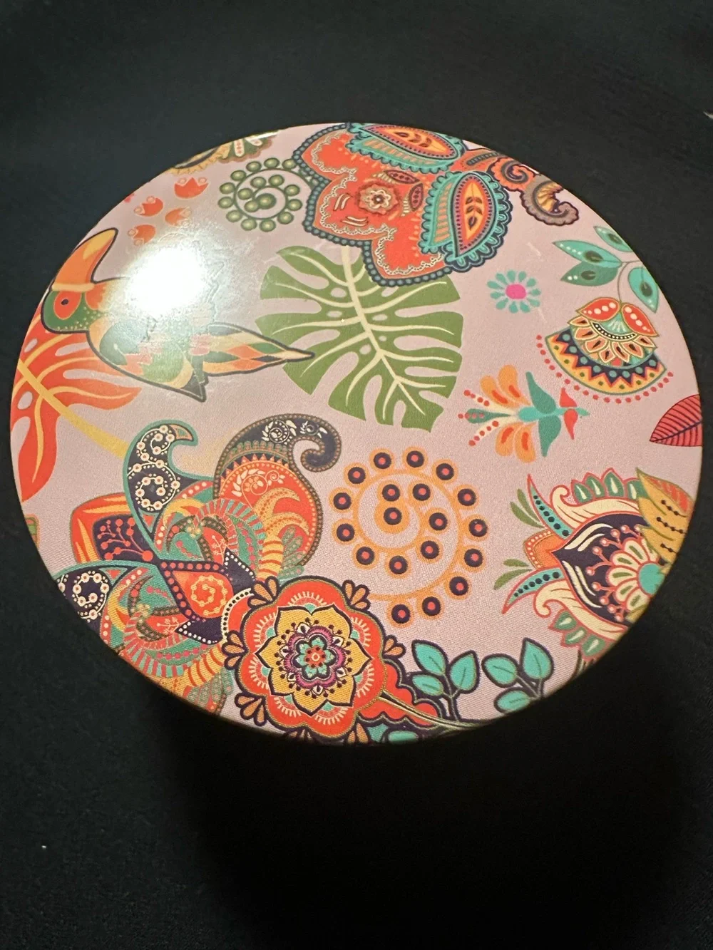 New, Sealed 100% Soy Tropical Tin Candle - Strawberry Scent